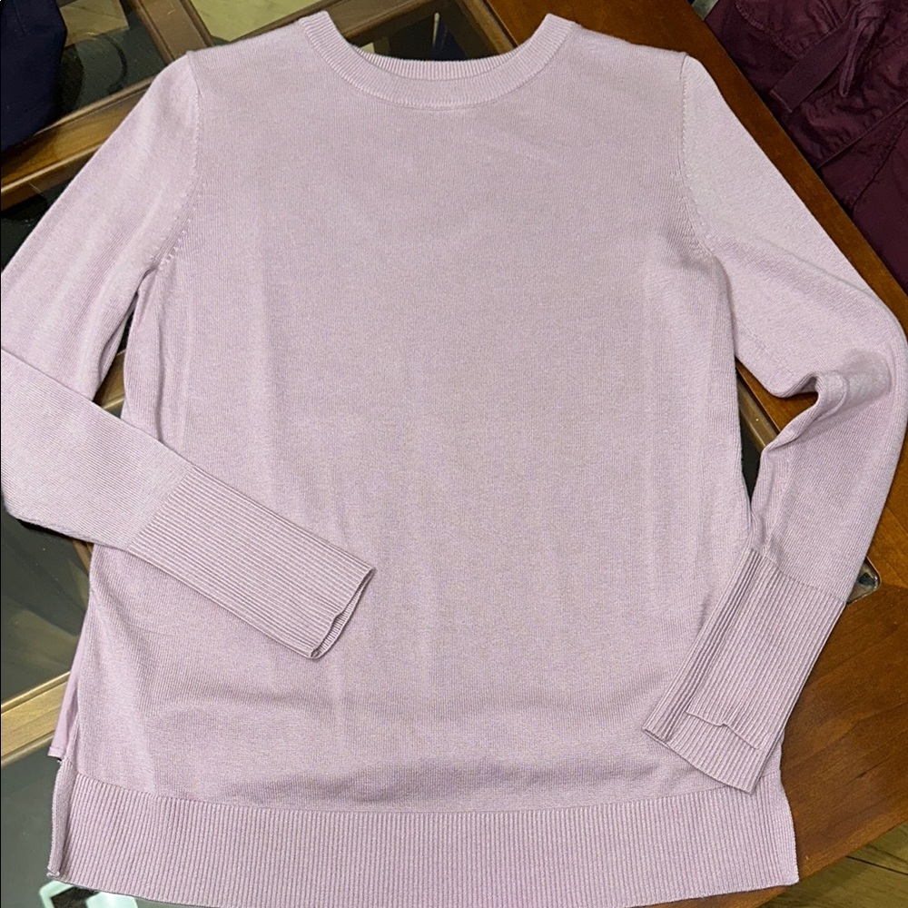 Lululemon Bring it Backbend Light Purple Open Back Sweater - Picture 5 of 9